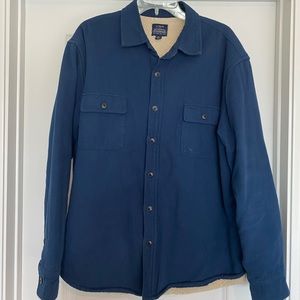 J Crew mens fleece lined flannel shacket xl